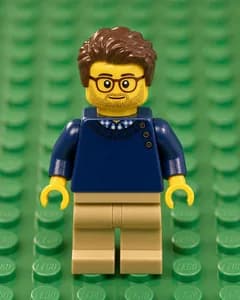 A photo turned into a LEGO minifigure
