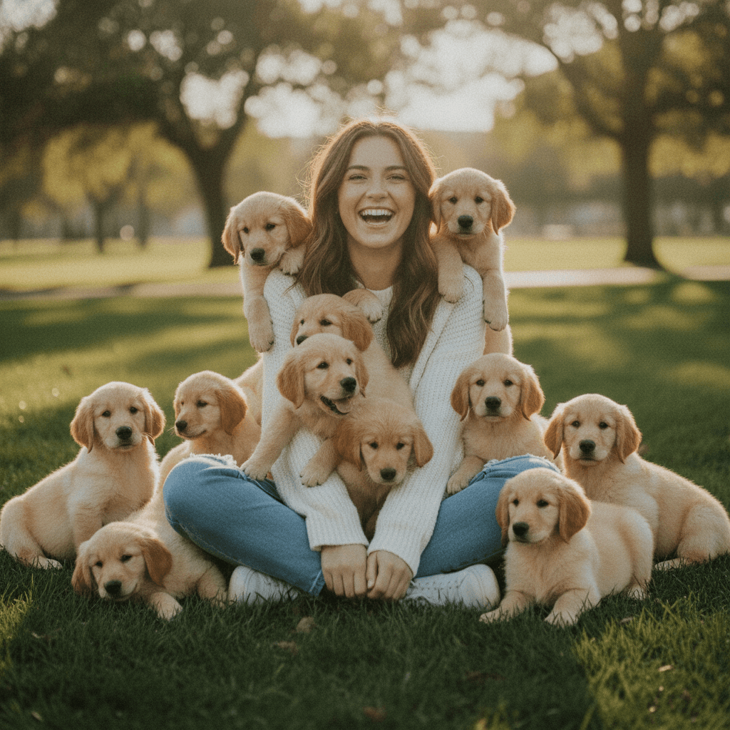 Surrounded by Puppies