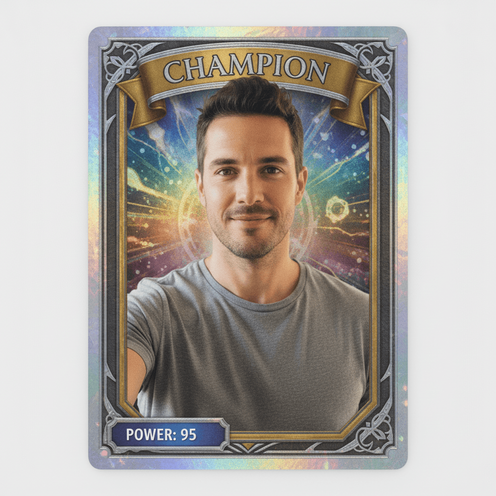 Holographic Trading Card