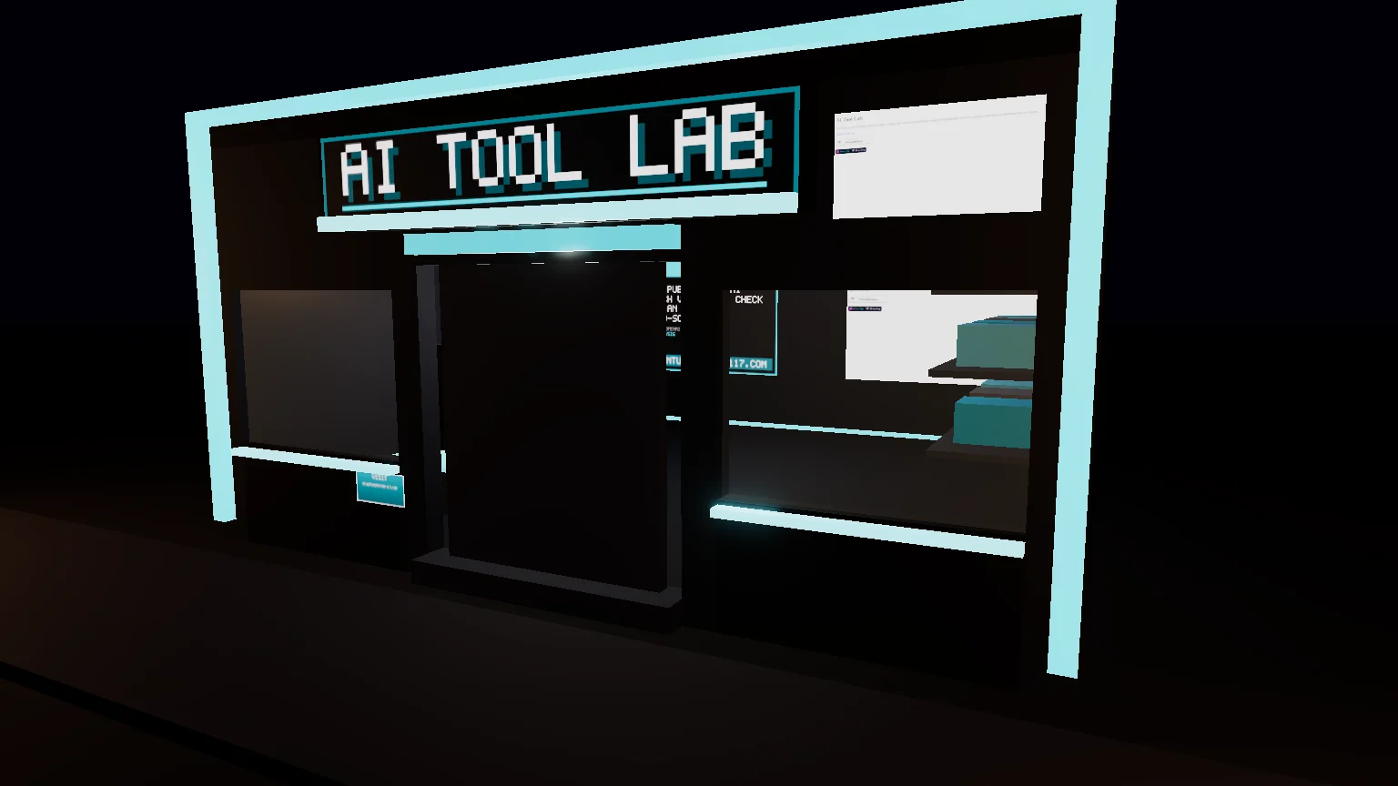 The AI Tool Lab plot in otra.city