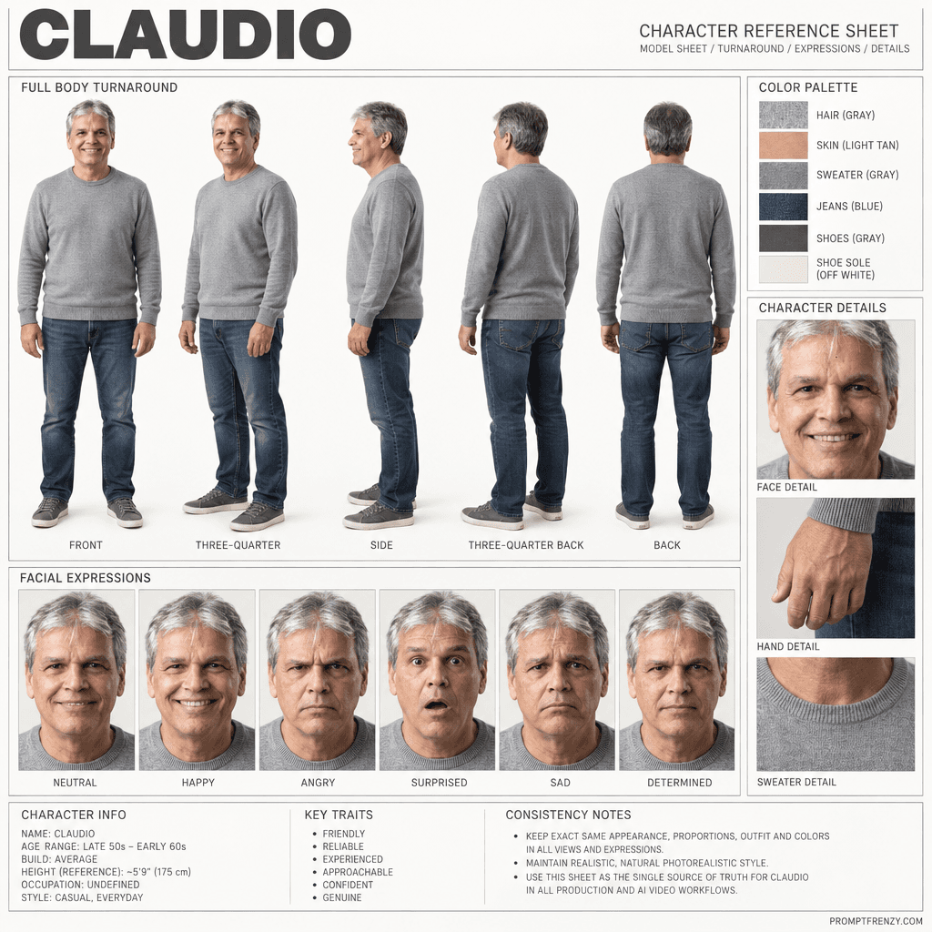 AI Character Sheet Prompt