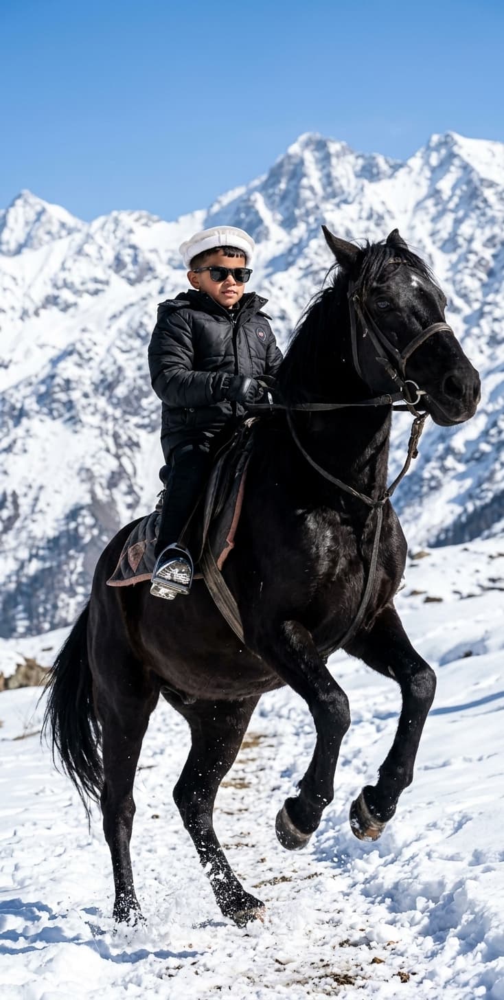 Majestic Black Horse Portrait