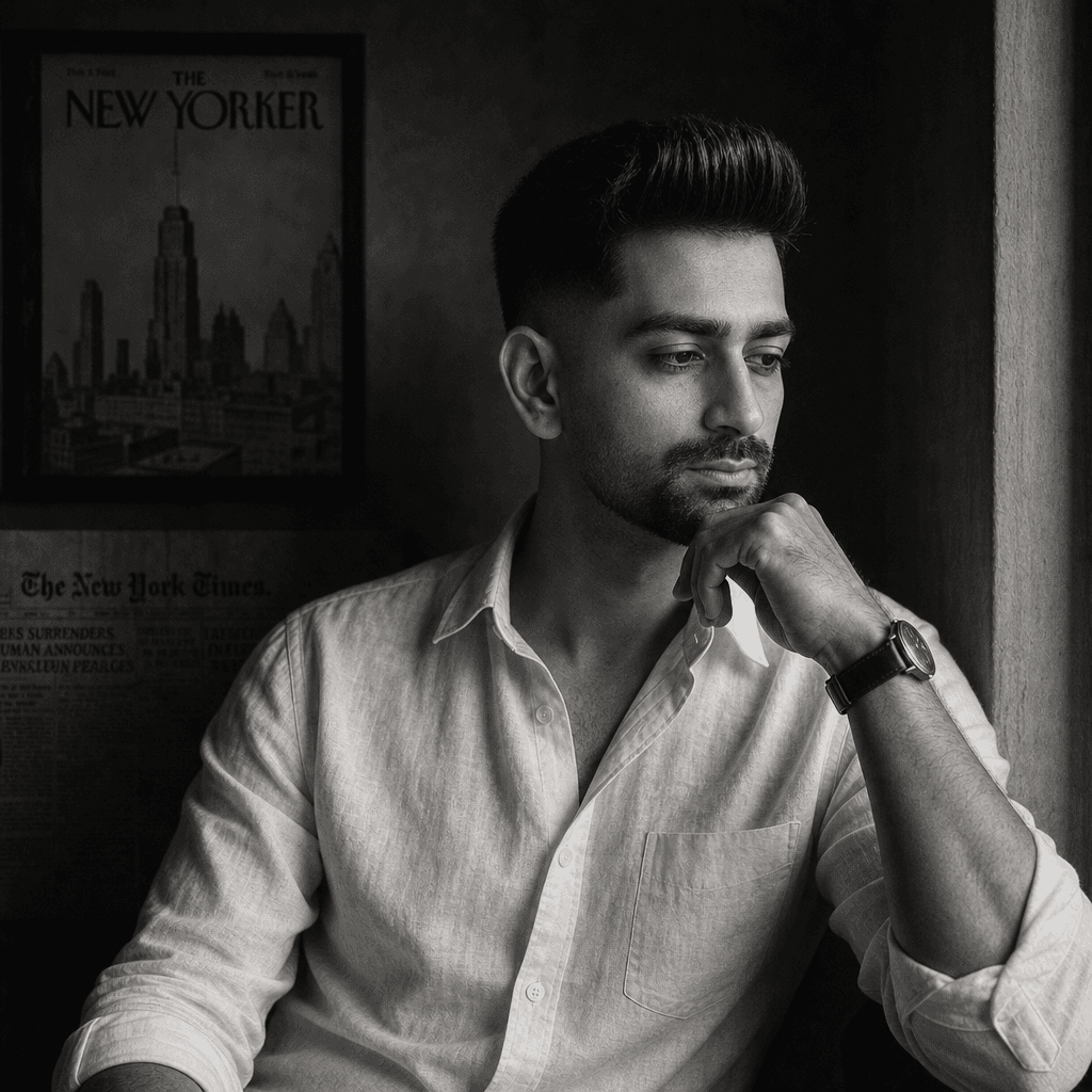 Cinematic Black & White Editorial Portrait (GPT)