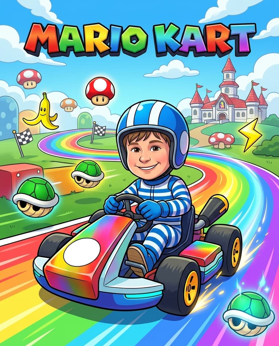 Mario Kart Cover Generator