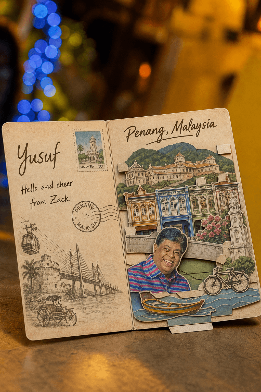 Pop-Up Postcard From Your Trip