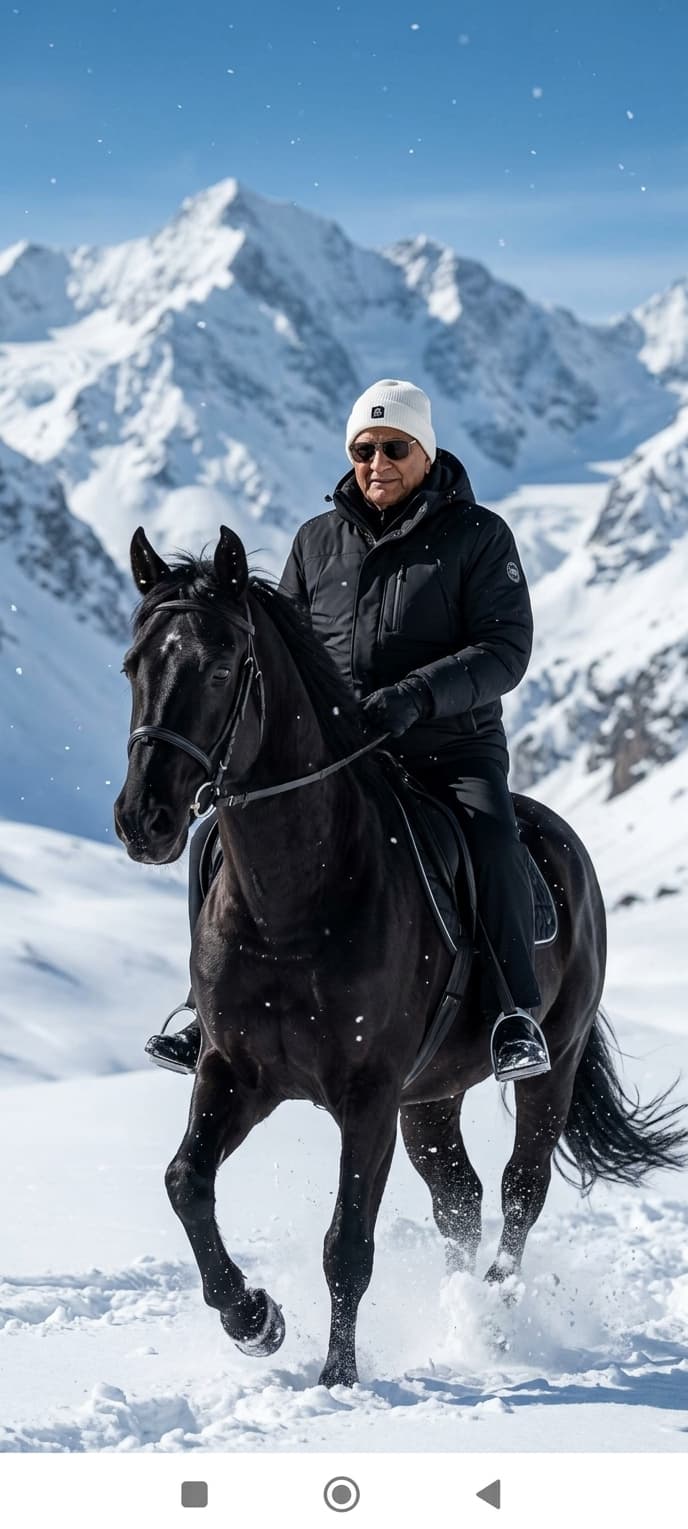 Majestic Black Horse Portrait