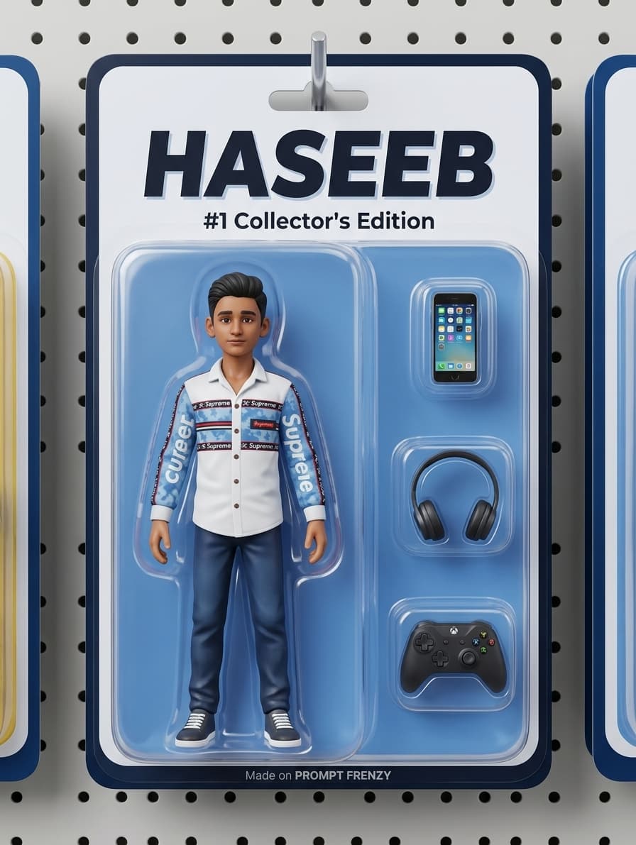 Action Figure in Blister Pack Prompt