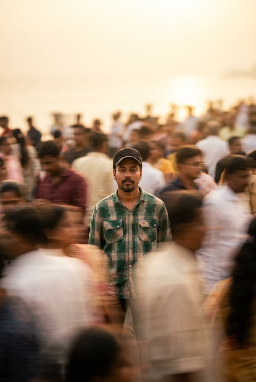 Cinematic Motion Blur Street Portrait