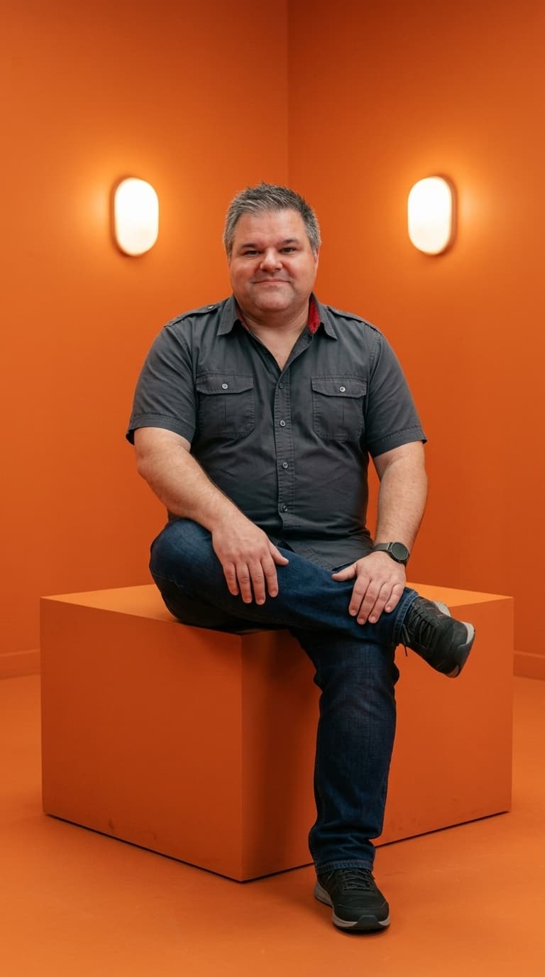 Orange AI Pro Headshot Portrait