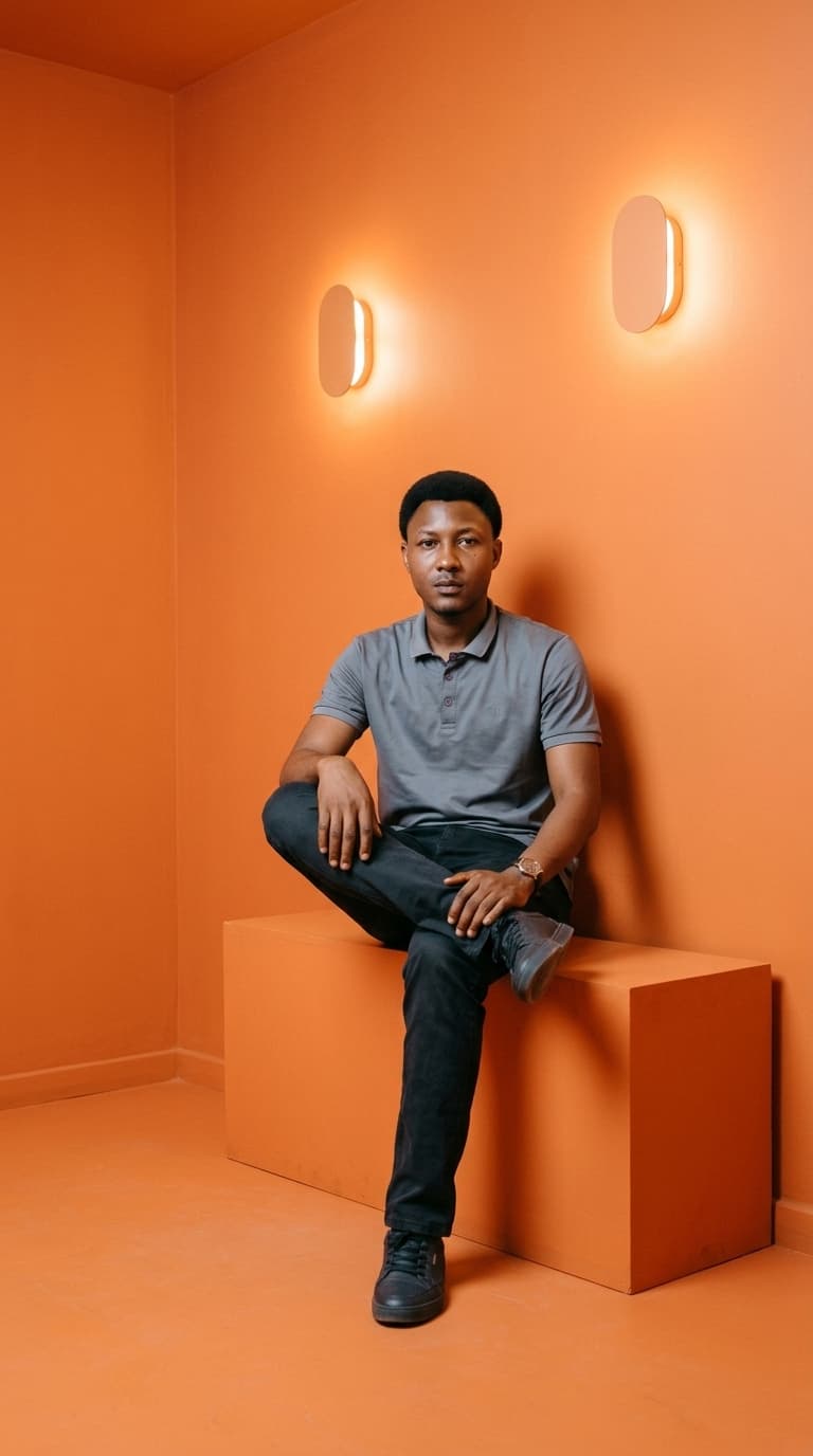 Orange AI Pro Headshot Portrait