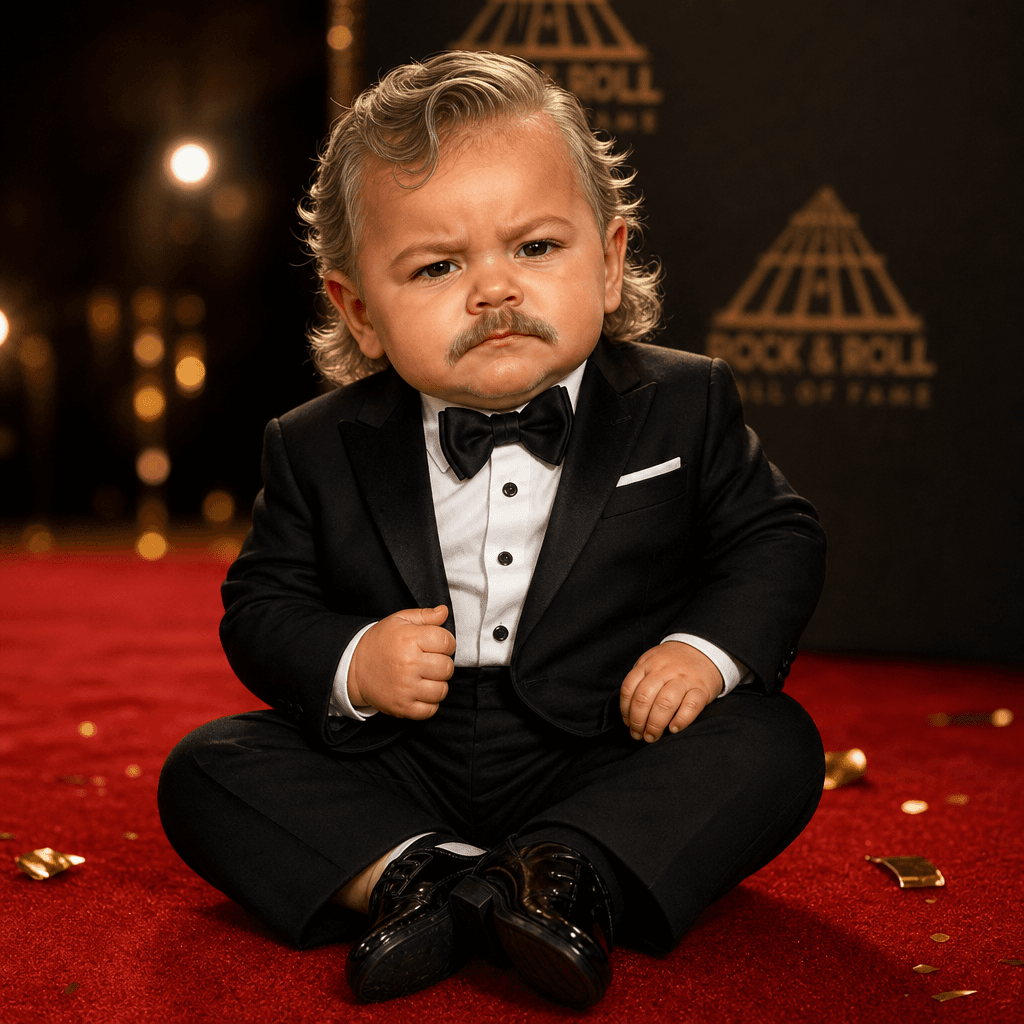 Hyperrealistic Caricature Baby