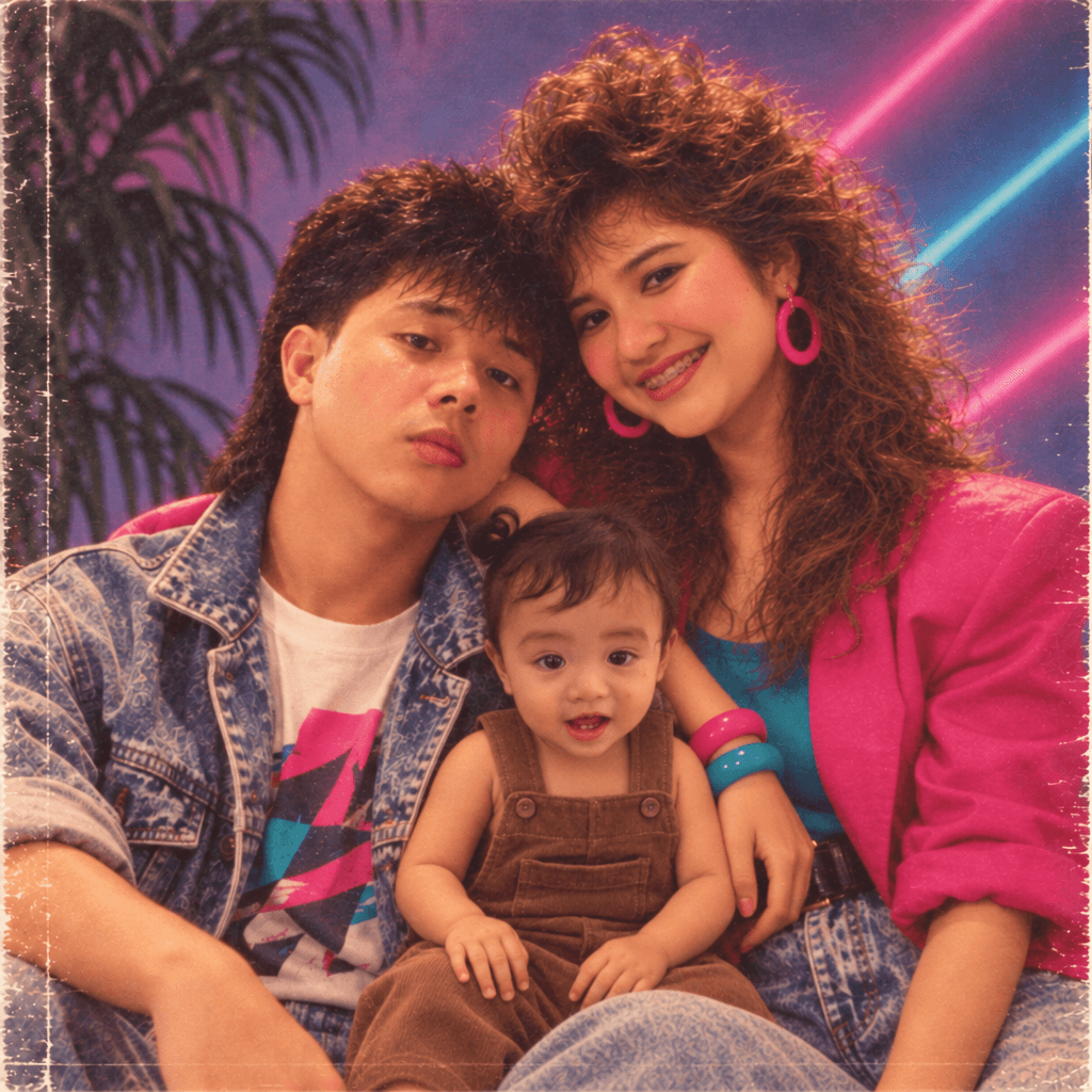 AI 80s Retro Couple Photo Generator — Add Someone