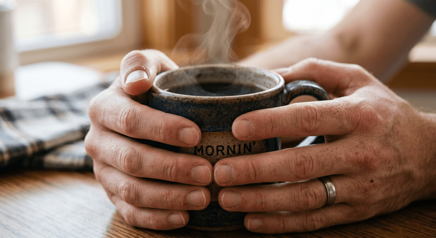 Hands Holding a Coffee Cup