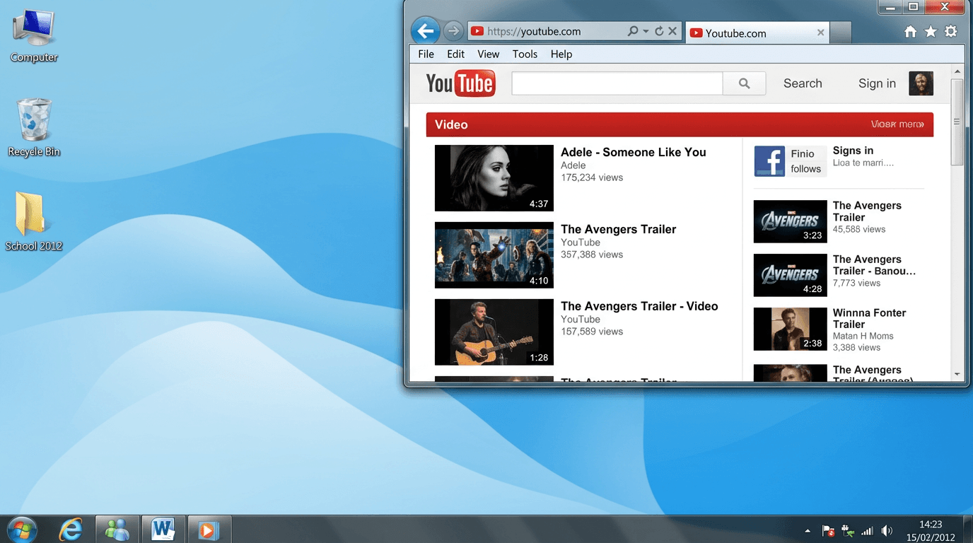 Windows 7 Desktop, Early 2010s