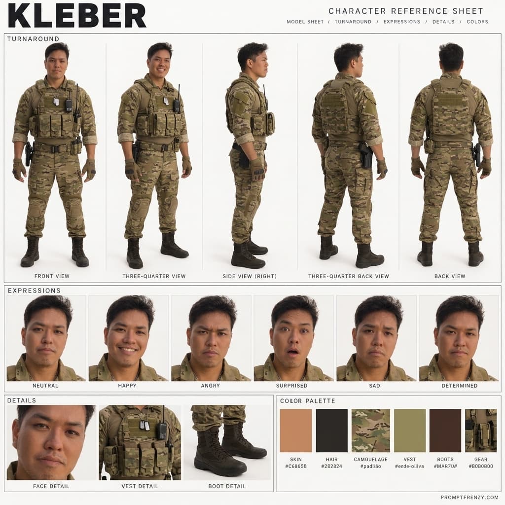 Kleber Military Character