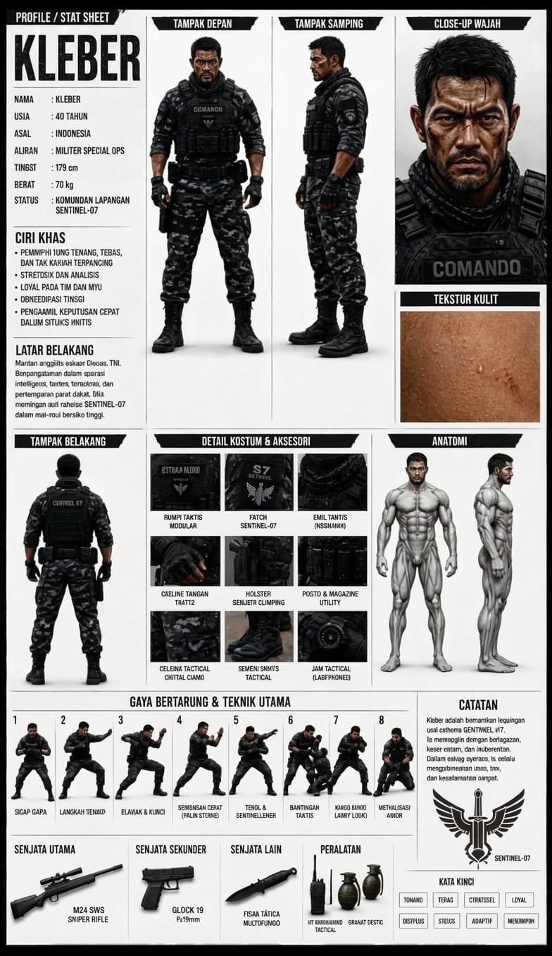 Kleber Military Character