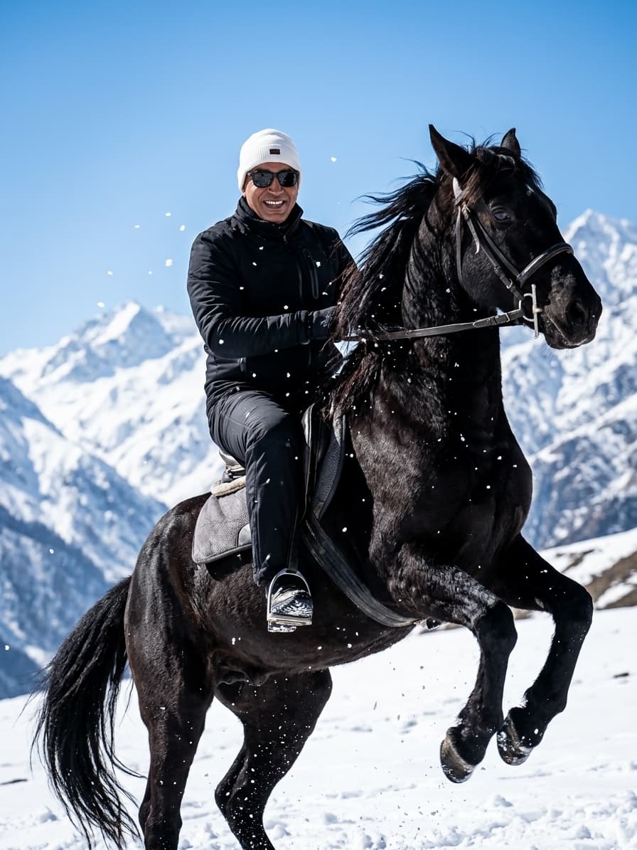 Majestic Black Horse Portrait