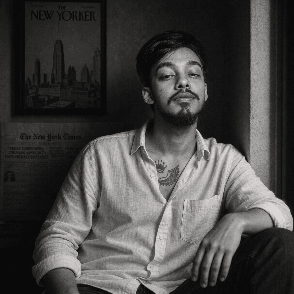 Cinematic Black & White Editorial Portrait (GPT)