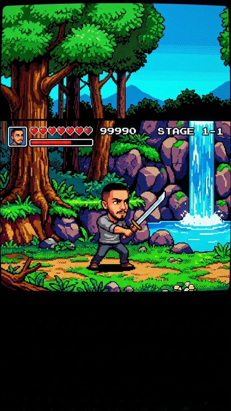 AI Retro 16-bit Video Game Character Generator