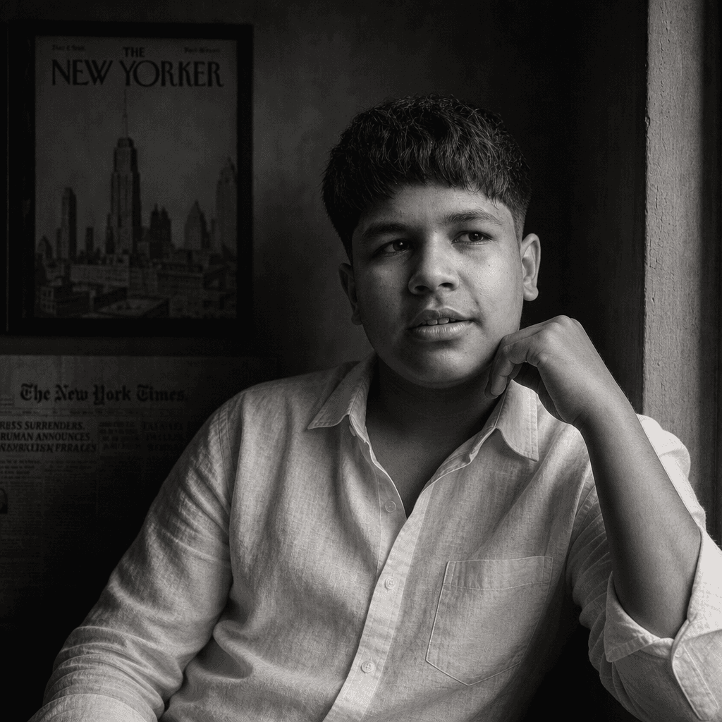 Cinematic Black & White Editorial Portrait (GPT)