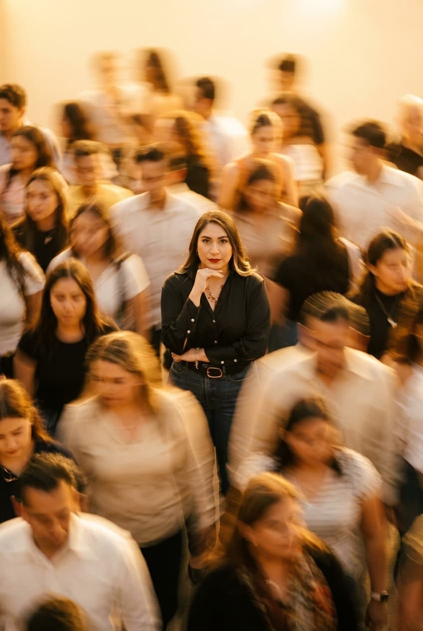 Cinematic Motion Blur Street Portrait