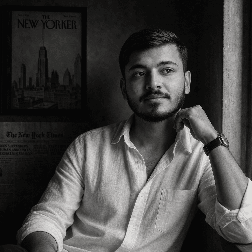 Cinematic Black & White Editorial Portrait (GPT)