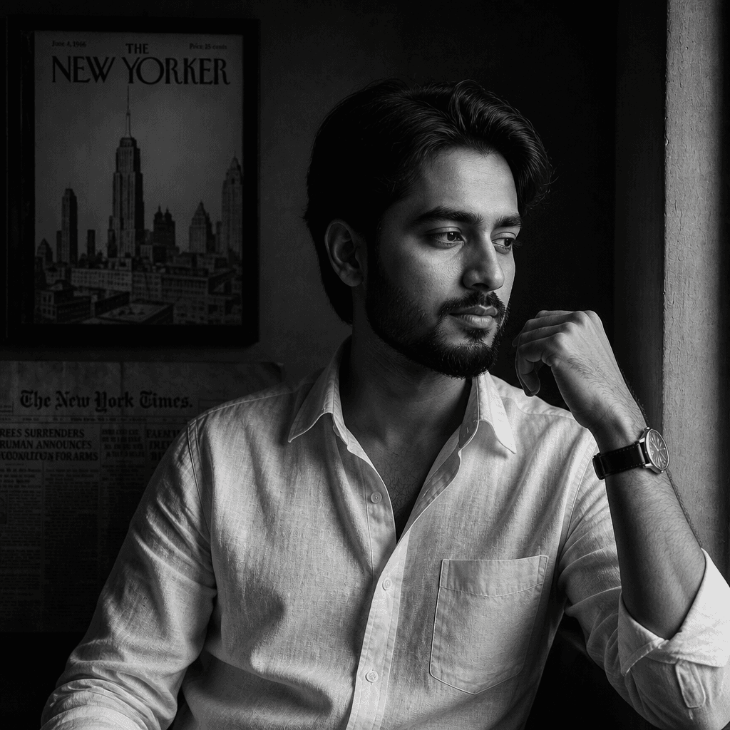 Cinematic Black & White Editorial Portrait (GPT)