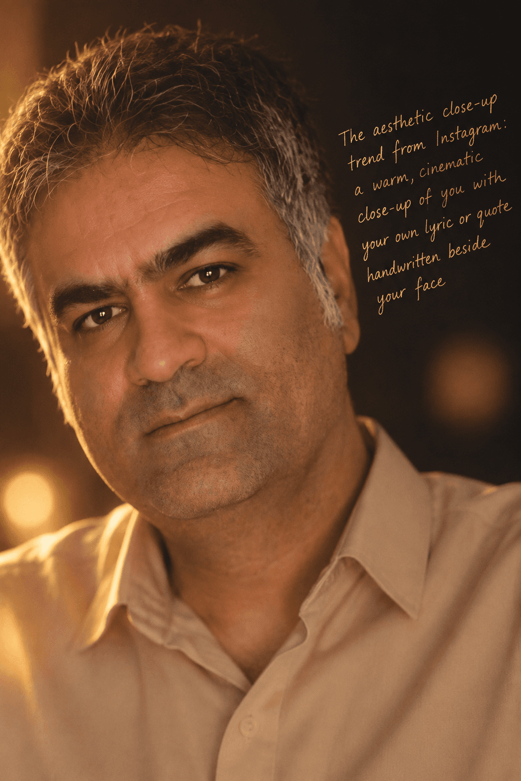 Handwritten Lyrics Close-Up Portrait Generator