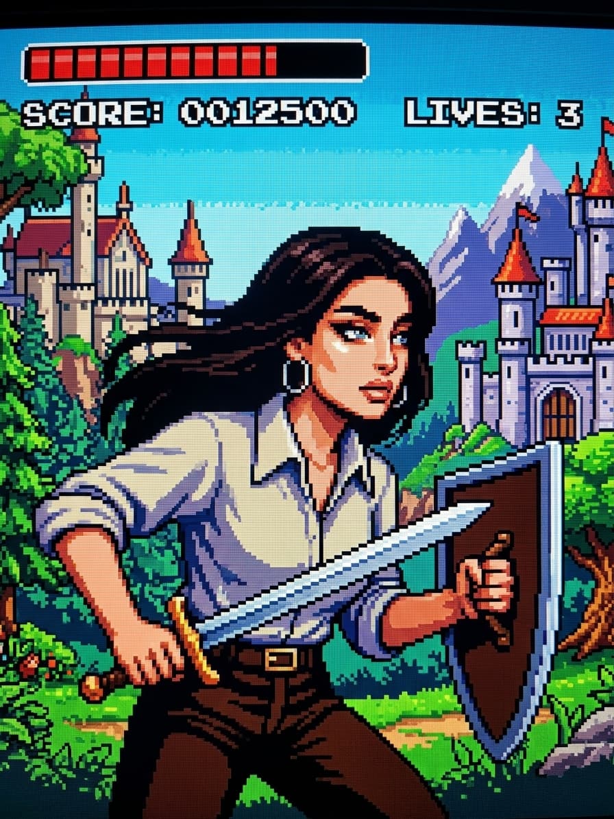 AI Retro 16-bit Video Game Character Generator