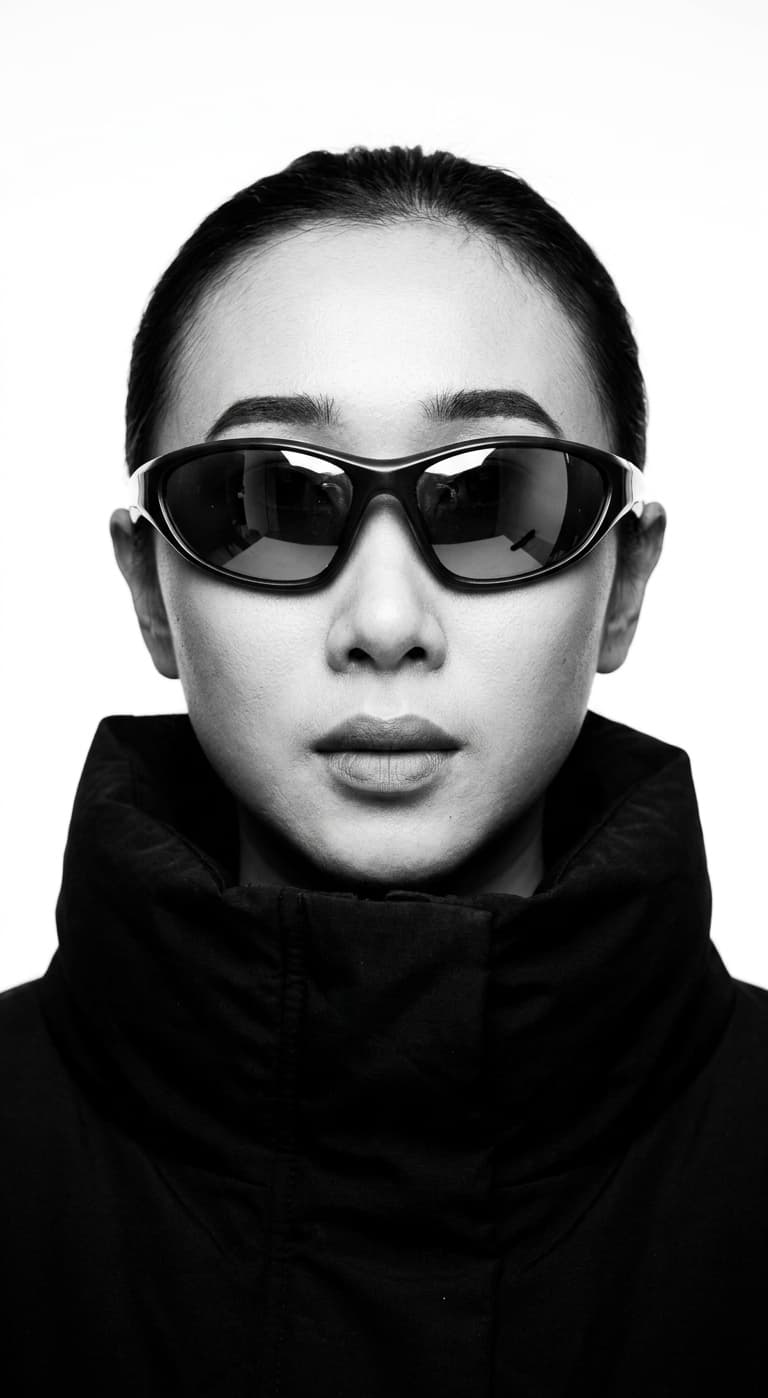 Avant-Garde Sportswear Portrait