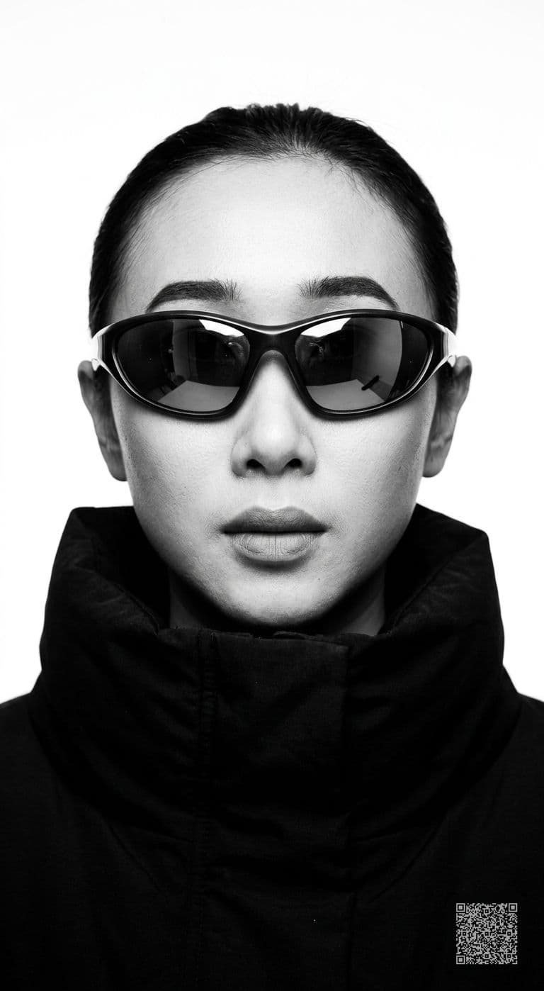 Avant-Garde Sportswear Portrait