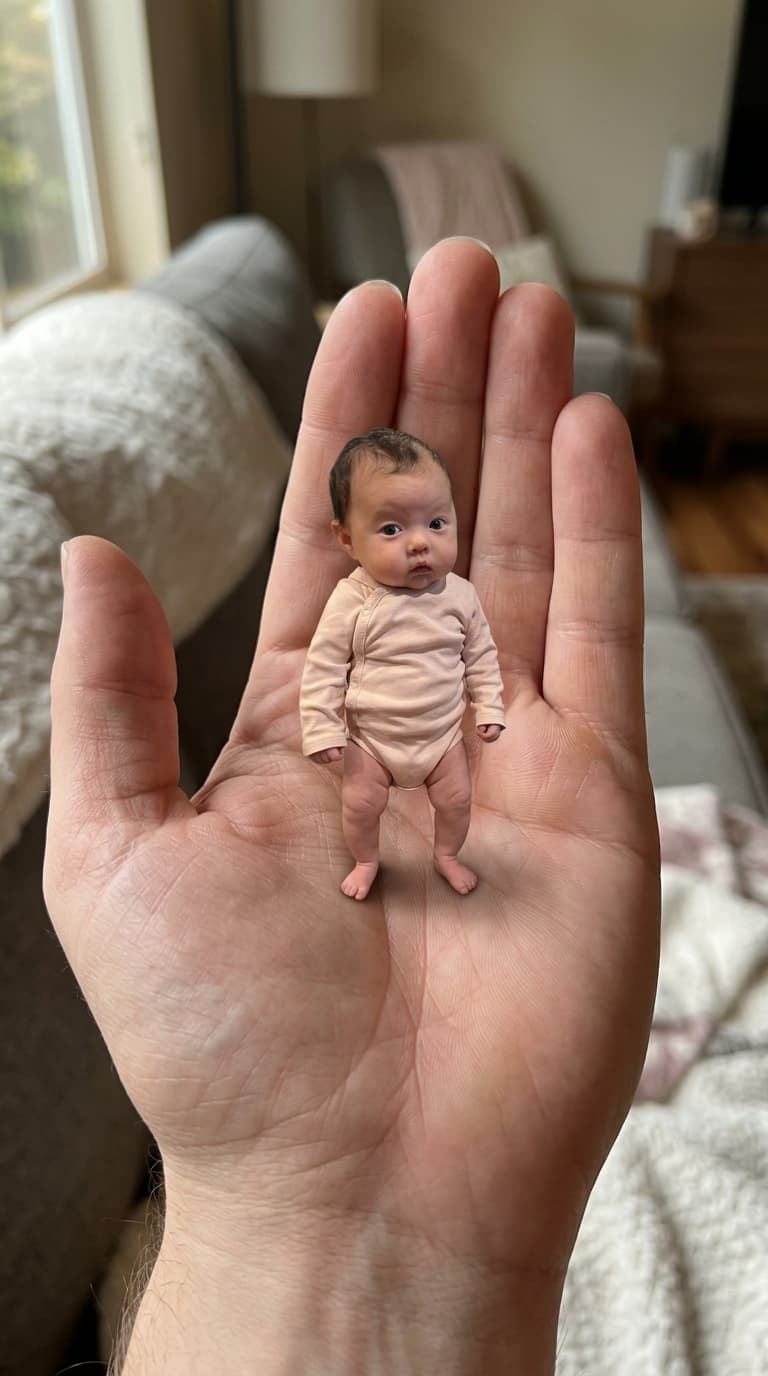 Pocket-Sized Baby on Your Palm