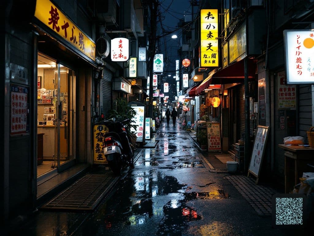 Tokyo Alley After Rain