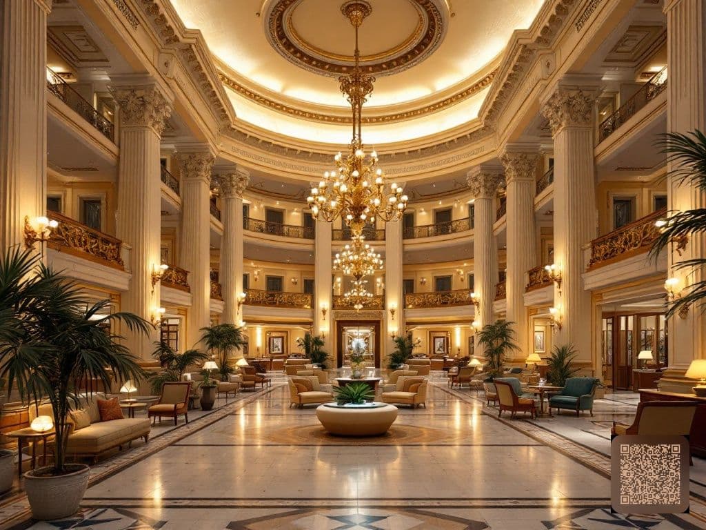 Wes Anderson Hotel Lobby