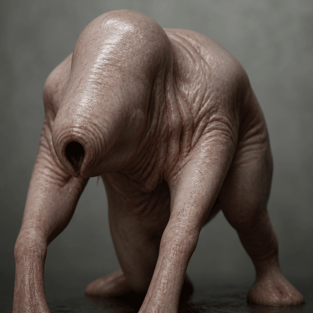 Realistic Flesh Creature