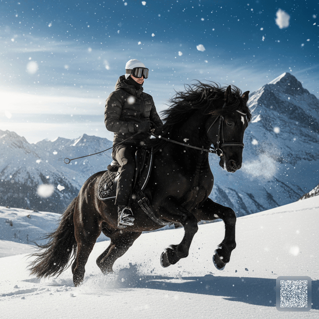 Majestic Black Horse Portrait