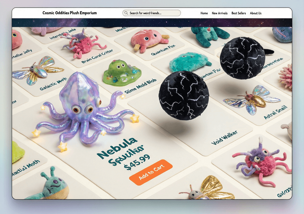 Bizarre Plush Toy Web Catalog