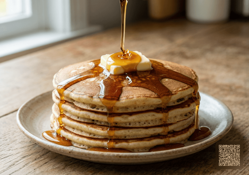 Stack of Pancakes with Melting Butter