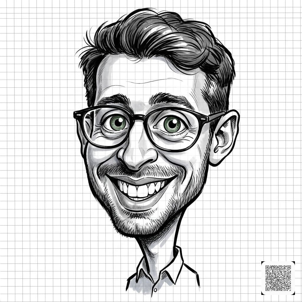 Ink Caricature Portrait