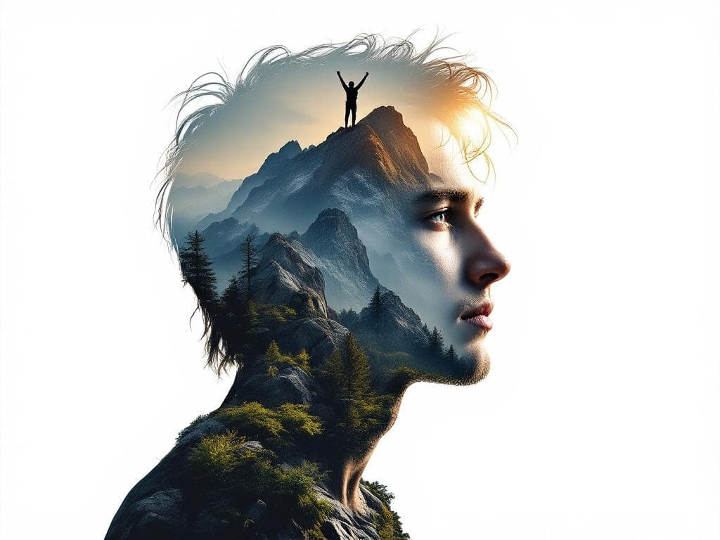 Dramatic Mountain Silhouette