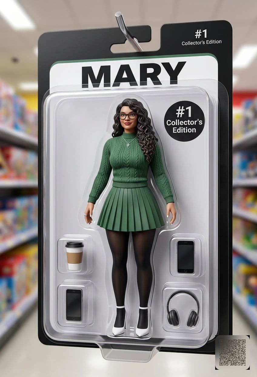 Action Figure in Blister Pack Prompt