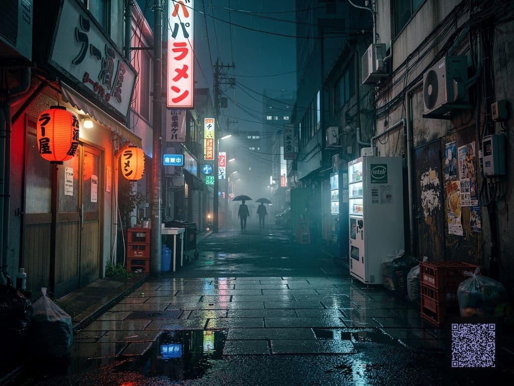 Tokyo Alley After Rain