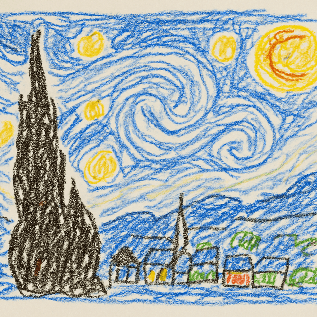 Convert this image to a child's drawing