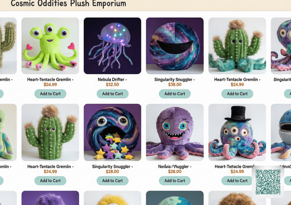 Bizarre Plush Toy Web Catalog