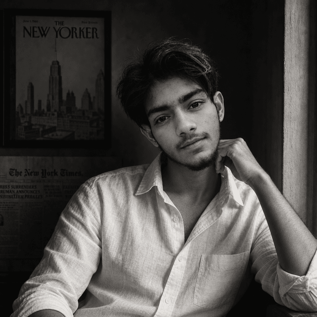 Cinematic Black & White Editorial Portrait (GPT)