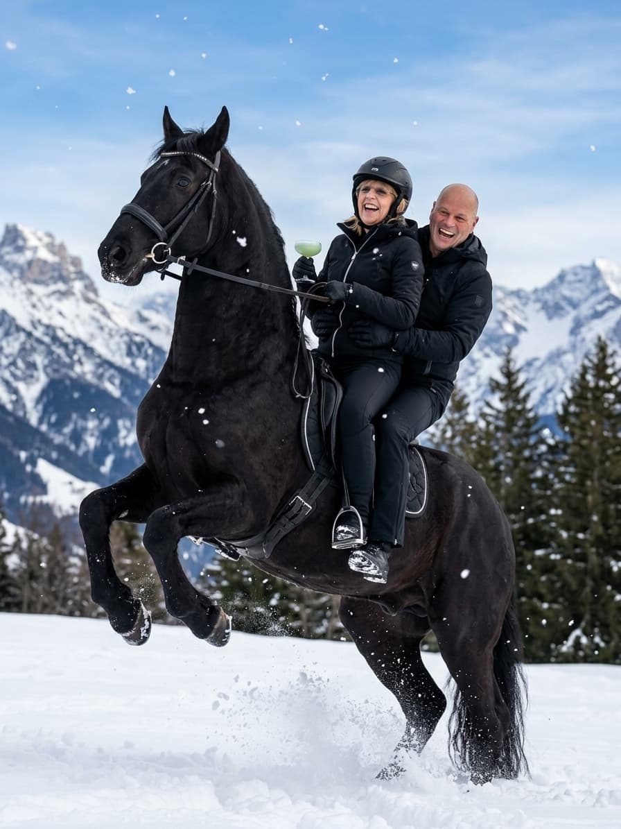 Majestic Black Horse Portrait