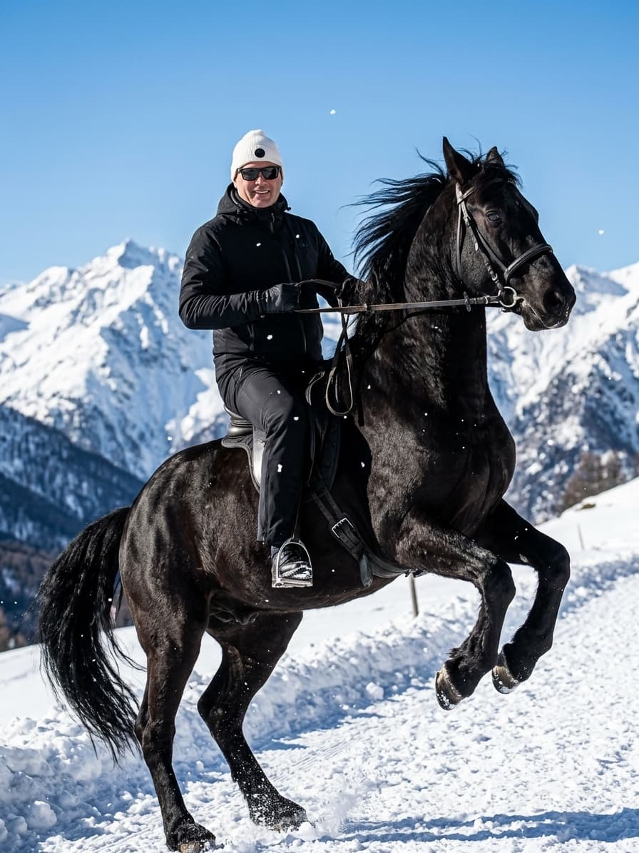 Majestic Black Horse Portrait