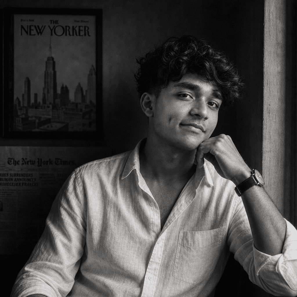 Cinematic Black & White Editorial Portrait (GPT)
