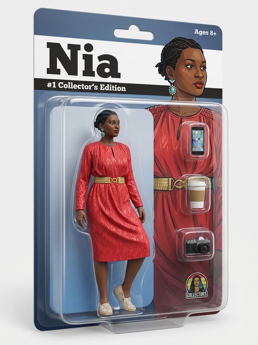 Action Figure in Blister Pack Prompt
