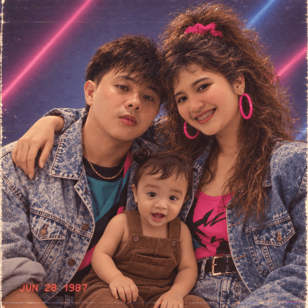 AI 80s Retro Couple Photo Generator — Add Someone